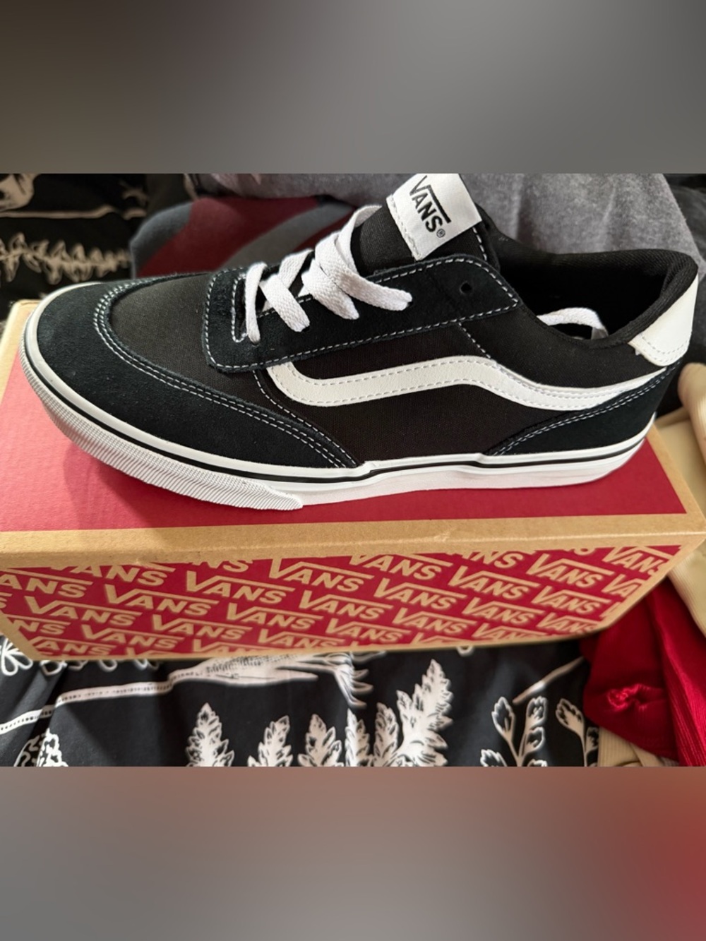 Vans Black and White Old Skool Skate Shoes